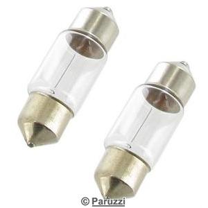 Ampoules du type navette 12 volts, la paire
