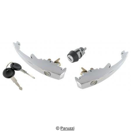Door handles and ignition switch kit with 1 key
