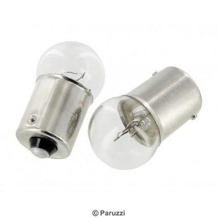 Interior- and license plate light bulb 6V (per pair)