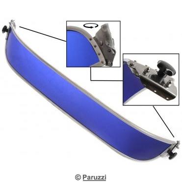 Perspex sun visor blue