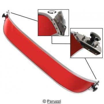 Perspex sun visor red