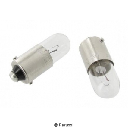 Sidelight, turn indicator, interior- and license plate lighting bulb 12V clear (per pair)