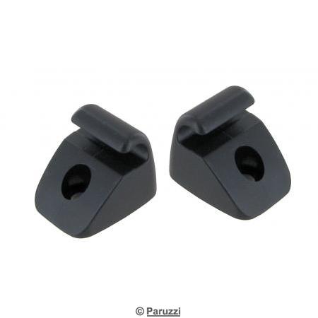 Sun visor clips black 1.7 mm brackets) (per pair)