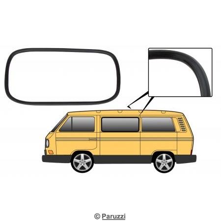 Middle side window seal without molding groove (each)