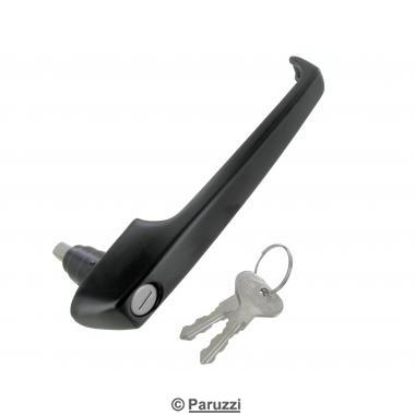 Right sliding door outer handle with lock