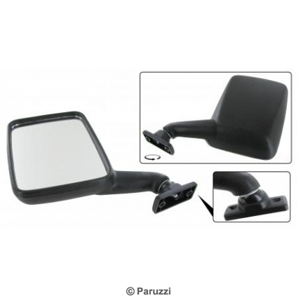 Exterior mirror black (ABS plastic) left