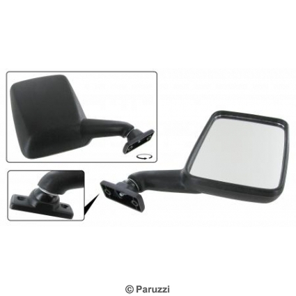 Exterior mirror black (ABS plastic) right