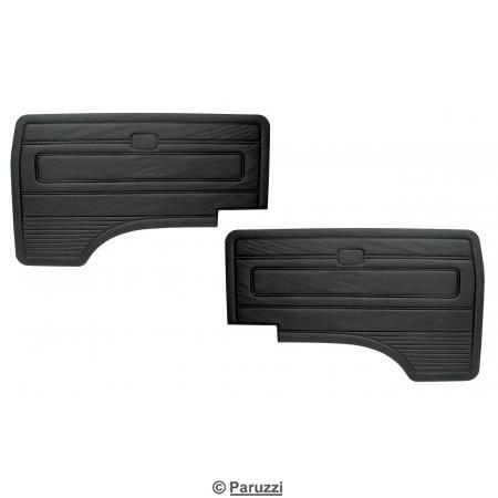 Cabin door panels black vinyl (per pair)