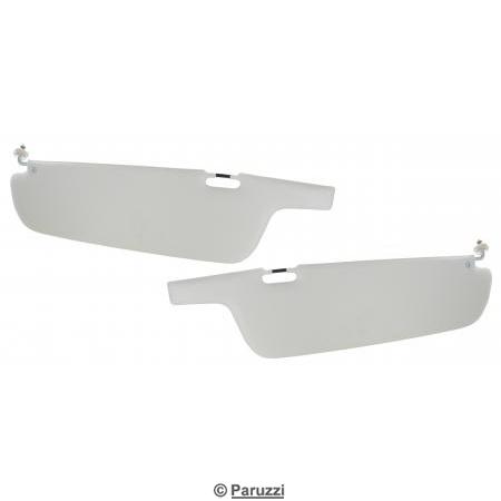 Sun visors cloud white (per pair)