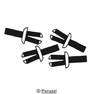 Protection rubber mounting clips (4 pieces)