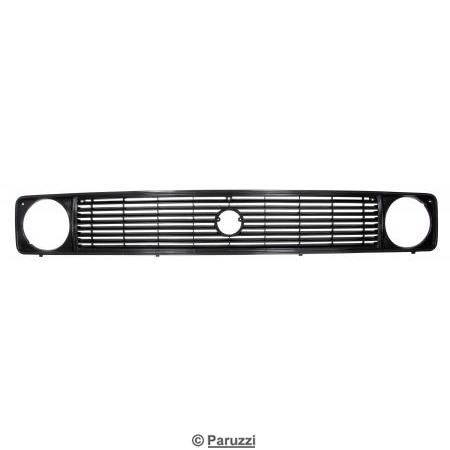 Headlight grille for vehicles with round headlights