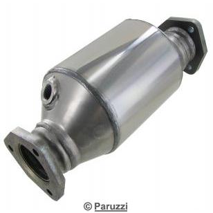 Polished stainless steel catalytic converter