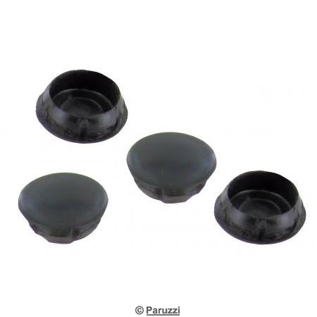 Capuchons noirs 20 mm (4 pices)
