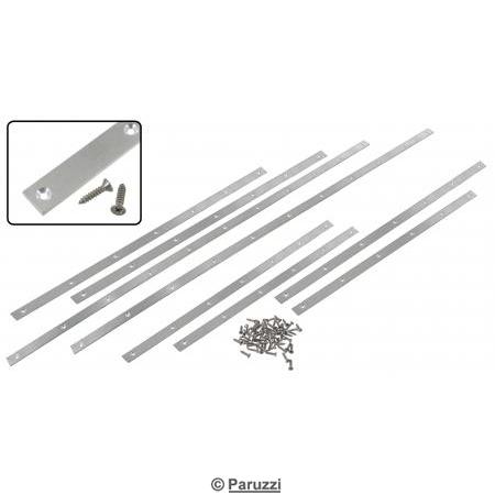 Aluminum side top frame seal inserts including screws (8-part)