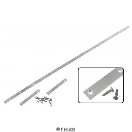 Inserts d'tanchit en aluminium pour le cadre de la fentre avant de cabriolet, y compris les vis (en 3 pices)
