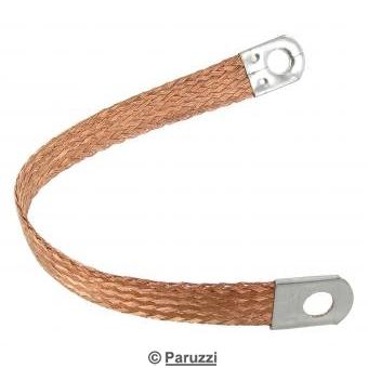 Ground strap 290 x 20 mm eye /eye (10 mm)