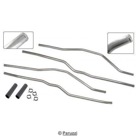 Conduites en inox du liquide de refroidissement (en 6 pices)
