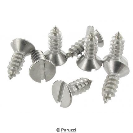 Stainless steel countersunk screws (8 pieces)