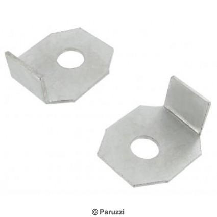 Heater lever stop plates (per pair)