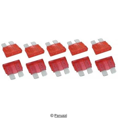 Blade fuses 10 AMP (10 pieces)