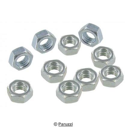 Ecrous hexagonaux M5, lot de 10 pices
