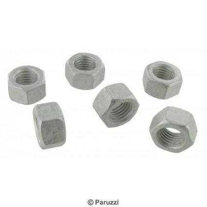 Hardened M12 hex nuts (6 pieces)