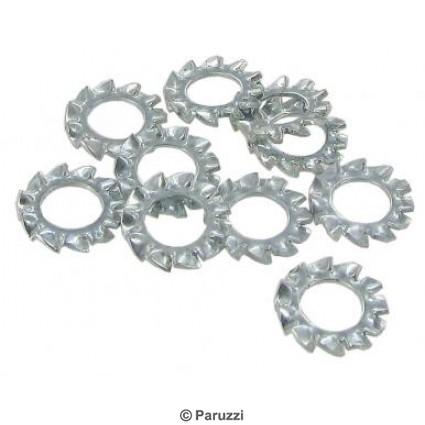 External serrated lock washers M5 (10 pieces)