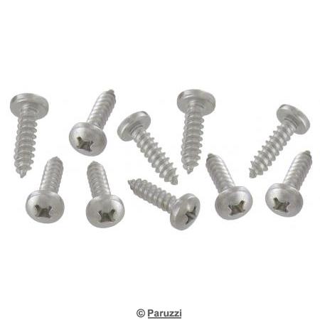 Stainless steel panhead screws (10 pieces)