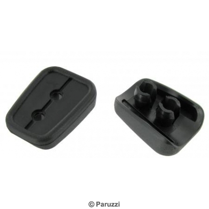 B-post grab handle underlay satin black (per pair)