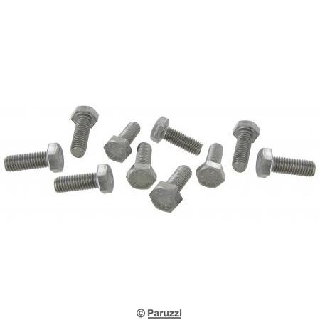 Boulons hexagonaux en acier inoxydable (inox), lot de 10 pices
