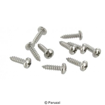 Stainless steel panhead screws (10 pieces)