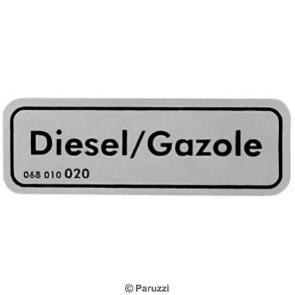 Klistremerke Diesel/Gazole