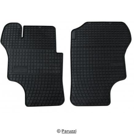 Rubber floor mats set (2-part)