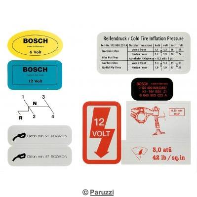 Autocollants restauration (en 10 pices)
