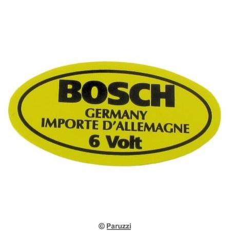 Autocollant de bobine Bosch 6V