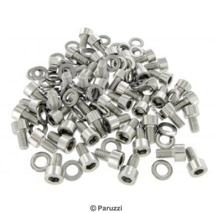 Stainless steel shroud screws including washers (50 pieces)