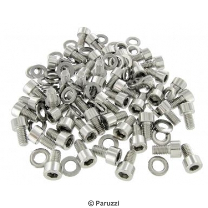 Boulons en inox pour blindage/tle moteur custom (lot de 50 pices)
