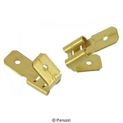 Double male to single female spade connector (per pair)