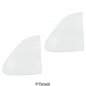 Tochtruit glas blank (per paar)
