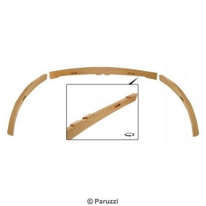 Wooden convertible top mounting bar rear side (3-part)