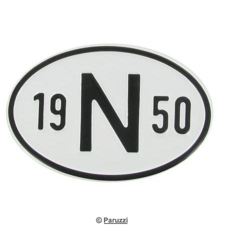 Nationaliteits plaatje: N 1950