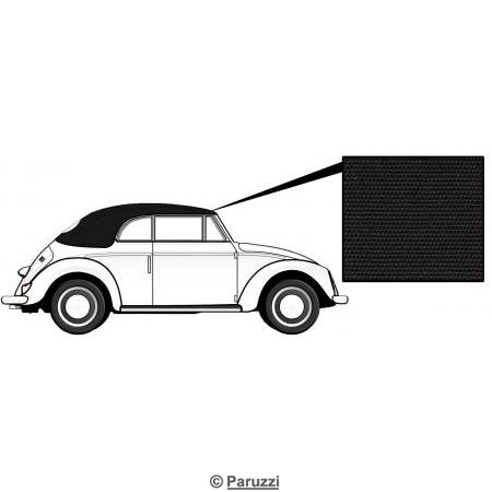 Capote canvas noir pour cabriolet
