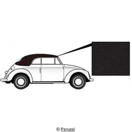 Capote canvas brun pour cabriolet
