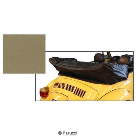 Tonneau pour capote de cabriolet en vinyle beige
