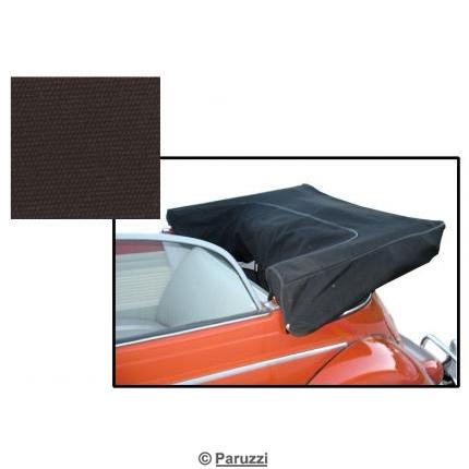 Tonneau pour capote de cabriolet en canvas marron
