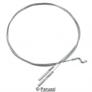 Heater cable for vehicles with swing axle