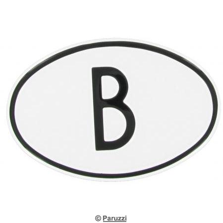 Origin plate: B (Belgium)