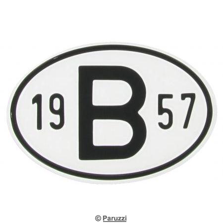 Nationaliteits plaatje: B 1957