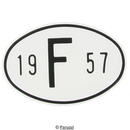 Nationaliteits plaatje: F 1957