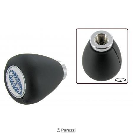 Pommeau/bouton de levier de vitesse vinyle noir avec sigle EMPI

